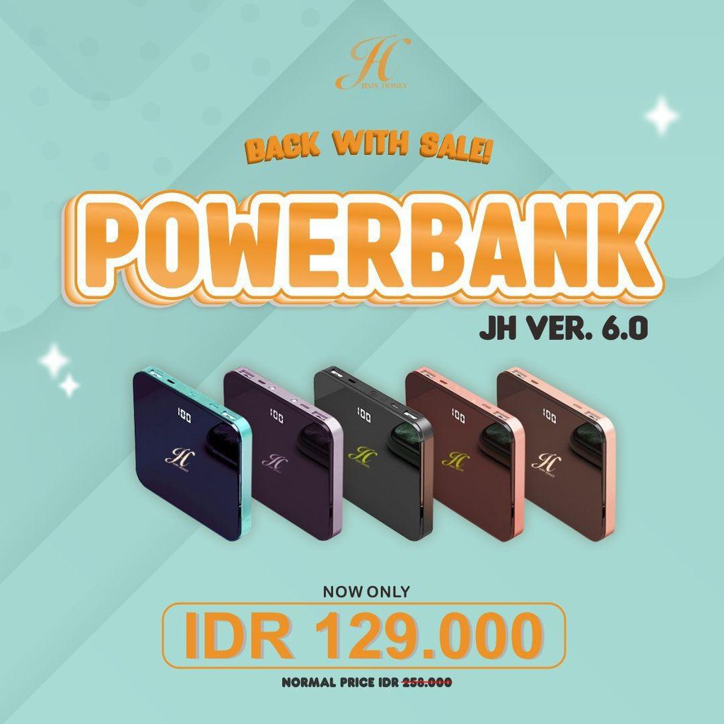 POWERBANK JIMS HONEY ORIGINAL JH PB VER 6.0