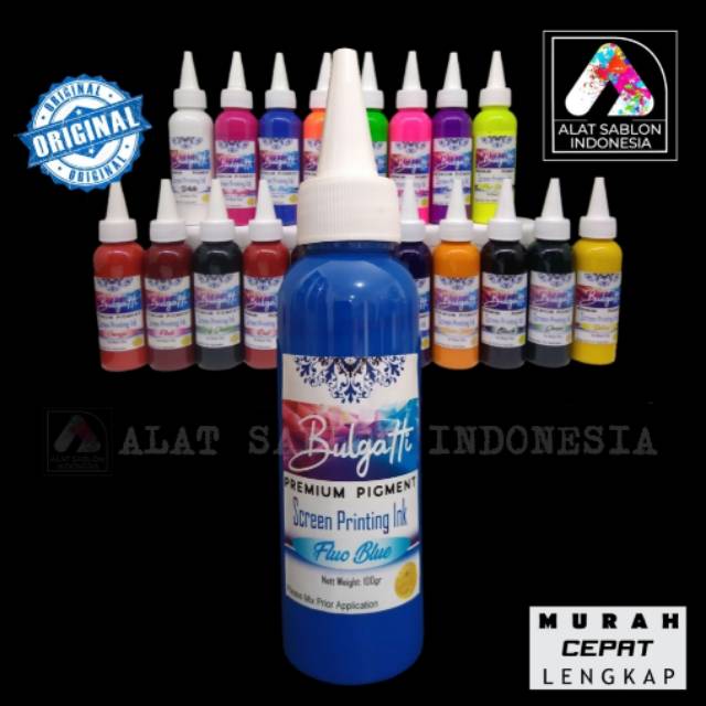 BIANG WARNA SABLON BIRU STABILO PIGMEN FLO BLUE BULGATTI