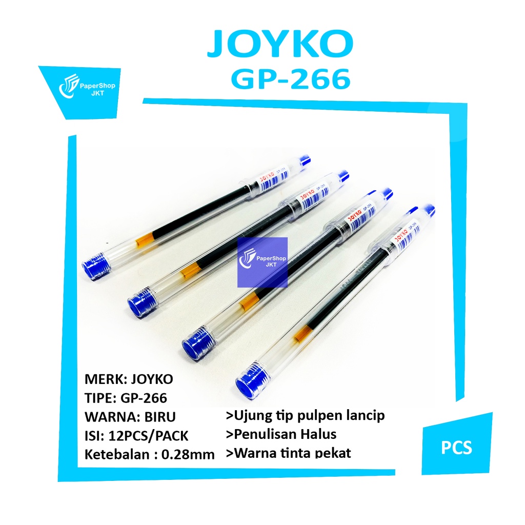 

JOYKO - Gel Pen - Pulpen GP-266 I Tech 2 0.28mm - Pcs