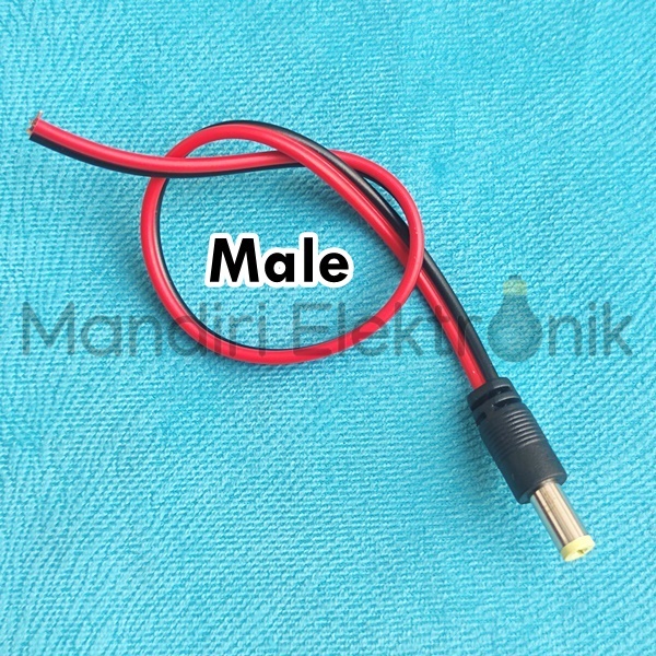 Kabel DC Male / Kabel DC Female Tembaga Kuningan Konektor Jack DC