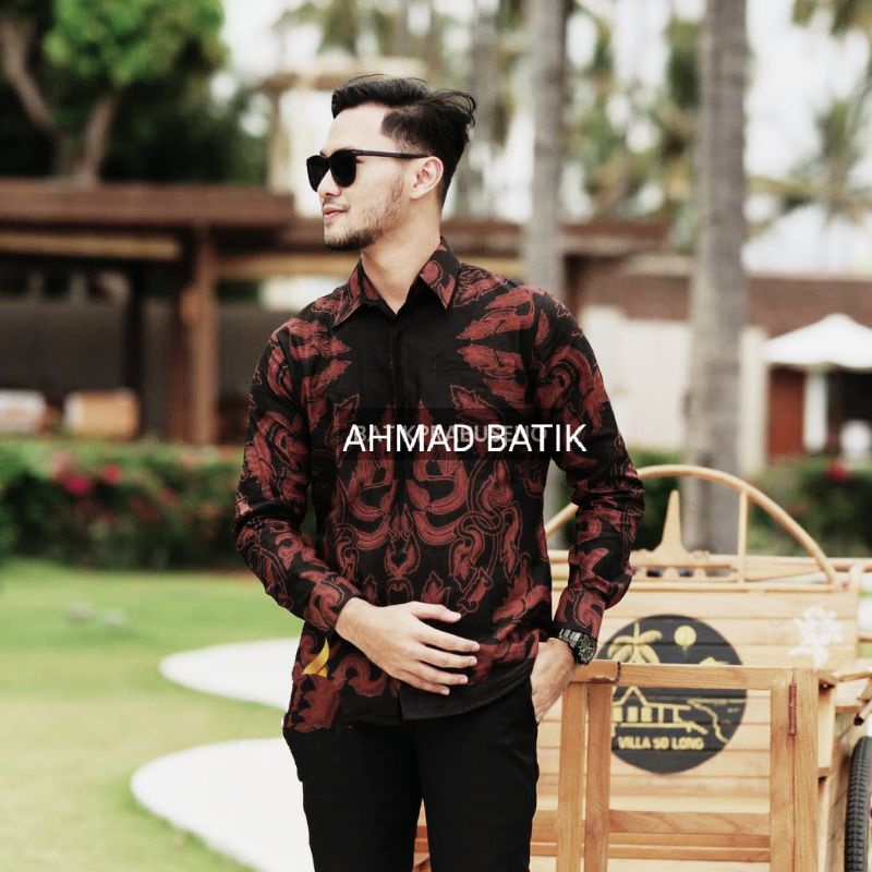 PRABUYASA KEMEJA BATIK PRIA LENGAN PANJANG SLIMFIT