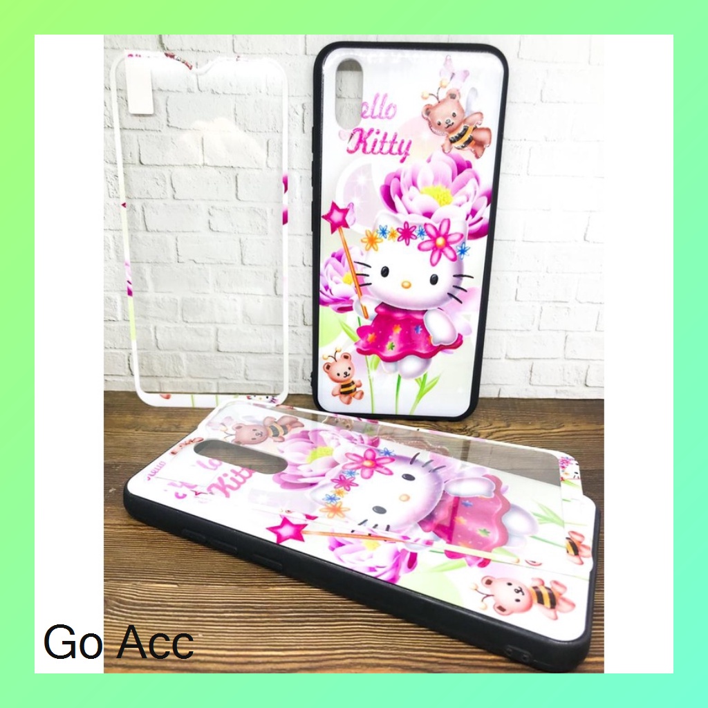 Softcase Tempered Glass karakter Oppo A1k,Realme C2,A31 2020,A33,A53,A37 Neo 9,A52 A72 A92,V5, A5s,A7,A12,A11k,2 Pro,U1,U2, 5/5i/5s/C3, 7i,C17,C12,C15, Vivo Y11 Y12 Y15 Y17,Y20 Y20s Y20i Y12s Y30 Y30i Y50,Y91C, Xiaomi Redmi 3 3s,4A,5A,6,8A,9C HCTG 14