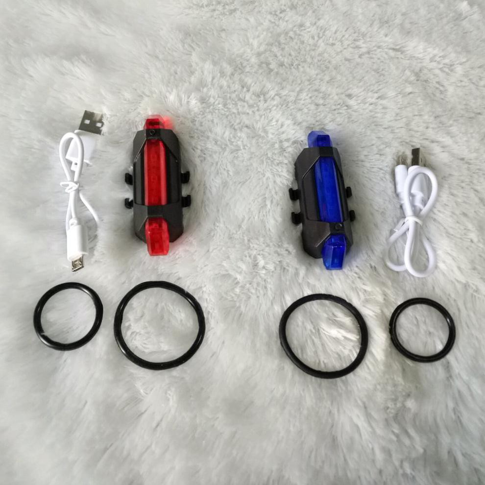 lampu belakang sepeda MTB gunung Fixie BMX balap rechargeable