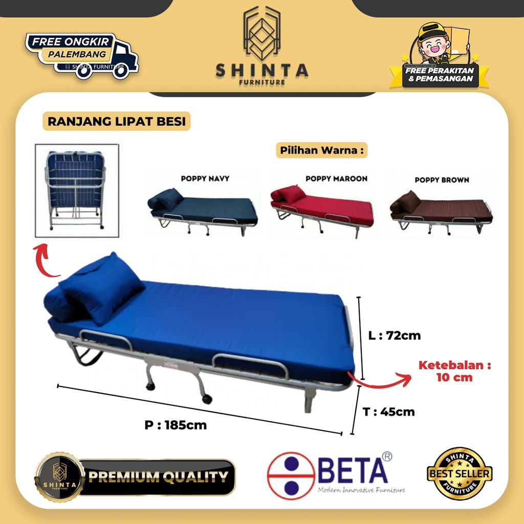 Ranjang Lipat Besi Folding Bed Murah / Folding Bed Besi Harga Promo