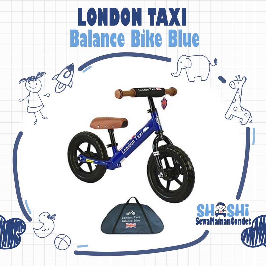 Sewa  London Taxi Balance Bike Blue