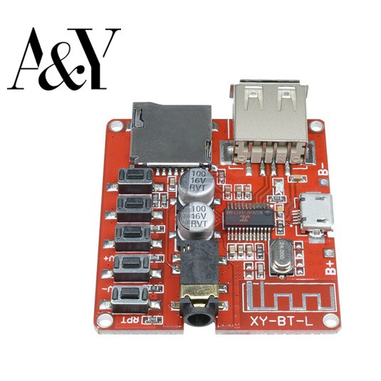 Modul MP3 Player Bluetooth 4.1 Audio Decoder Board Micro USB TF SD Card Stereo Wireless 3.7V-5V