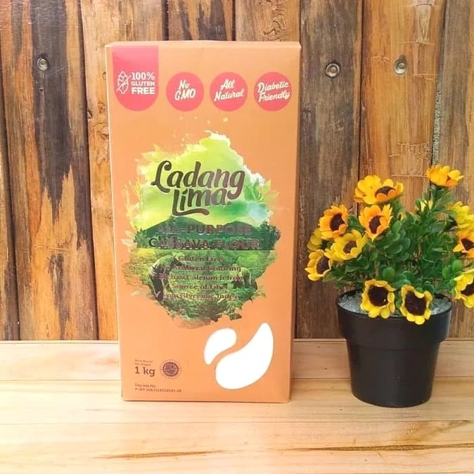 

cs777vv Ladang Lima Tepung Mocaf Gluten Free Serba Guna 1Kg Ganti Terigu Anda Da01D100