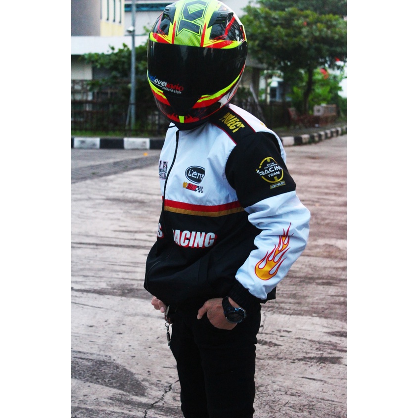 JACKET NASCAR LENS RACING PARASUT TEBAL PRIA WANITA/JACKET BALAP