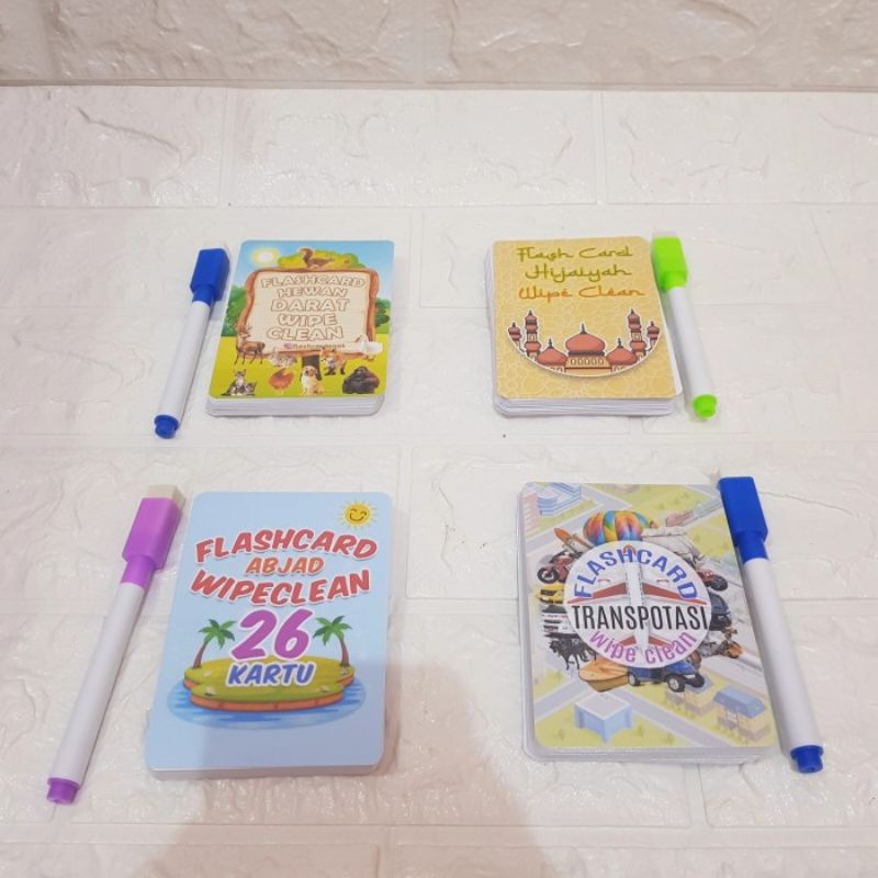 Mainan Kartu Flash Card - Mainan Kartu Flash Card Abjad Hijaiyah Hewan
