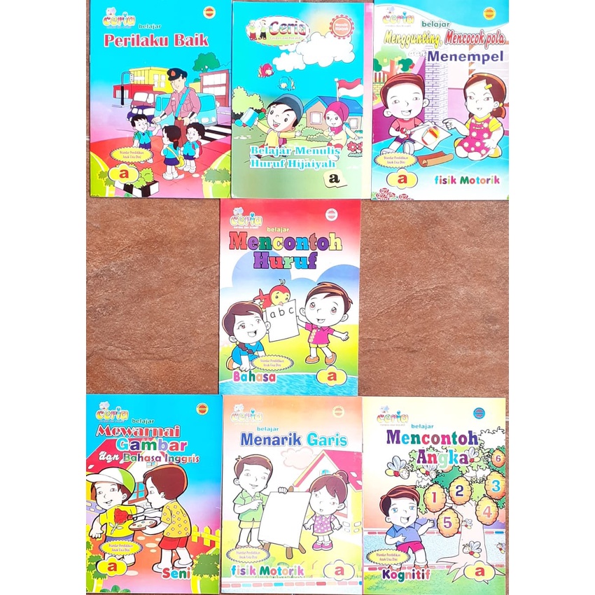 (PAKETAN) Buku materi PAUD 1 paket isi 6 buku