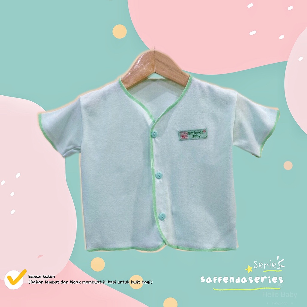 Baju Bayi Tangan Pendek Polos size S merk SNI Saffenda