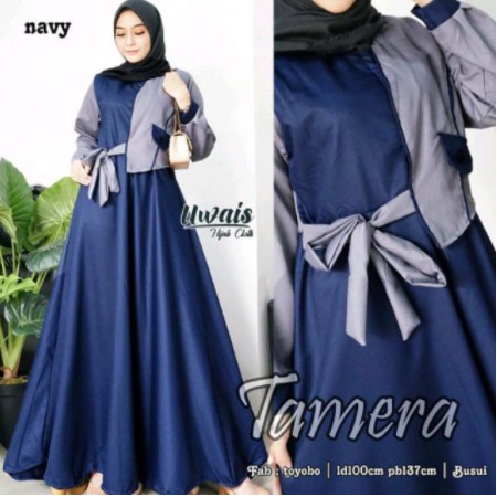 Baju Gamis Muslim Terbaru 2022 Model Baju Pesta Wanita kekinian Bahan Katun Kekinian ABG remaja