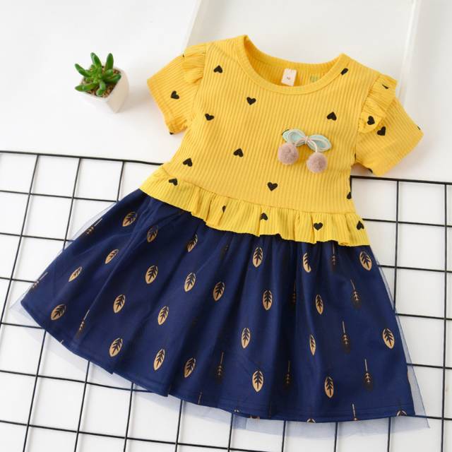 CHUBBI 43 Dress Import  Anak L.Pendek Print Love