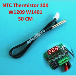 50CM NTC 10K Thermistor Temperature Sensor Kabel Waterproof Probe W1209 Wire 3950 Anti Air 0.5M 1%