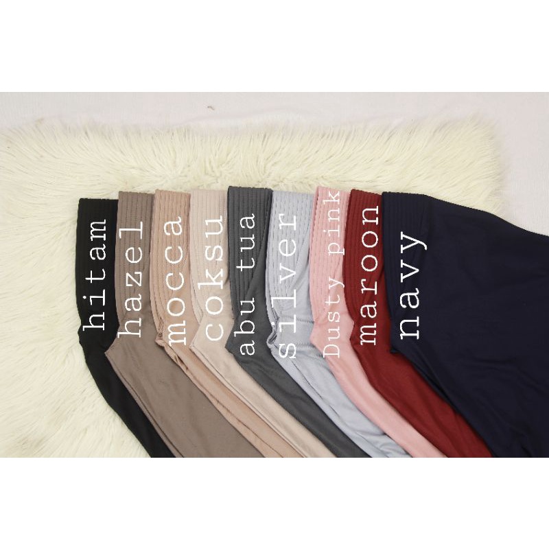 Bergo Jersey premium / hijab sporty pendek / hijab sporty salur (PET BESAR LINEAR)-4