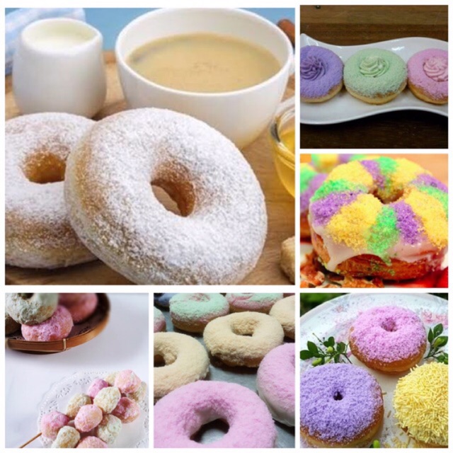 dusting donat / gula taburan donat aneka rasa 500gr