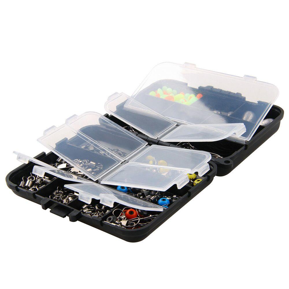 AUGUSTINA Agustinina Fishing Tackle Kotak Aksesoris Memancing Luar Ruangan Pengait Manik Sinker Putar Tackle