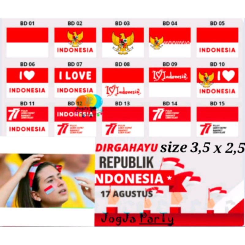 

sticker pipi sticker indonesia sticker hut ri dirgahayu sticker kemerderkaan