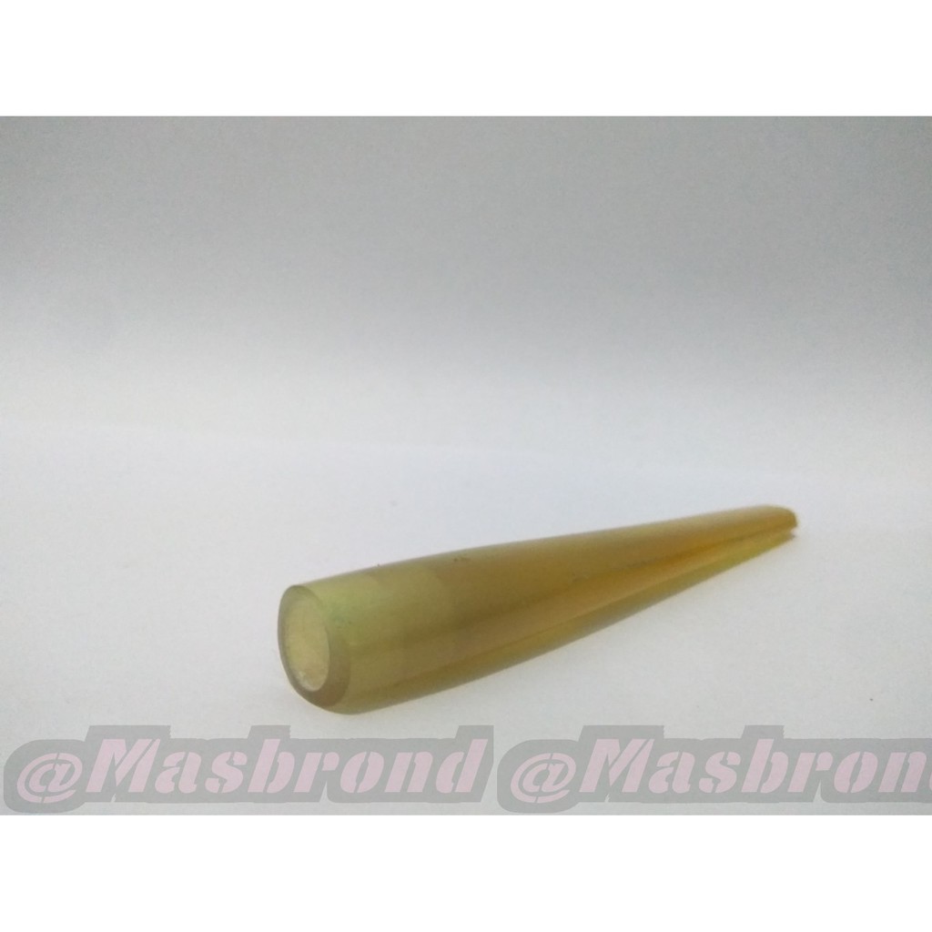 pipa rokok bahan tanduk sapi/kerbau bule asli warna kuning panjang 8cm