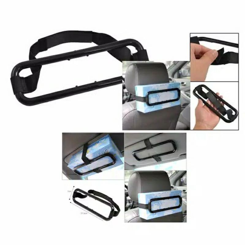 Holder Pegangan Tisue Pada Mobil - Jepit Tisyu Tissue Car Holder