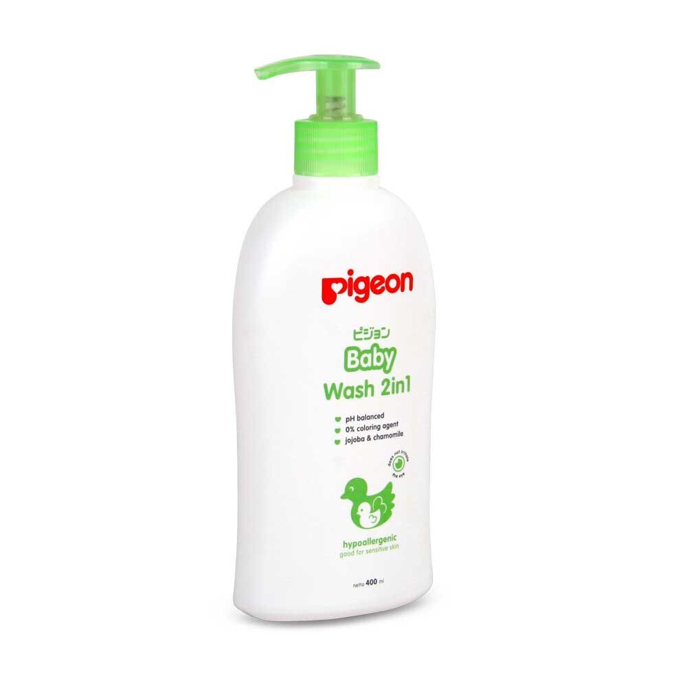 Pigeon Baby Sabun Sampo Shampoo Cair Wash Botol Bottle 2 in 1 Pump 400 ml Chamomile