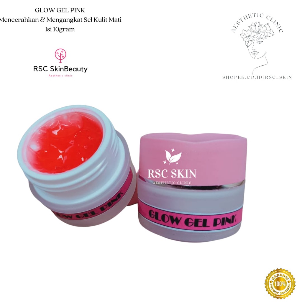 GLOW GEL PINK 15gram 100% Arbutin glowing APOTIK