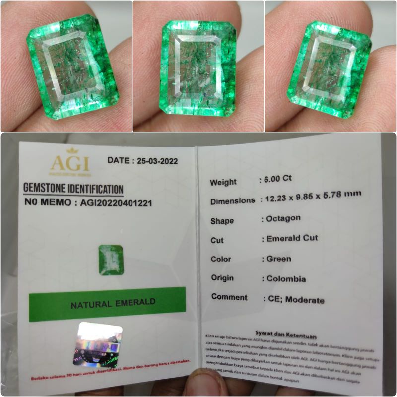 Natural Zamrud Colombia Plus Memo