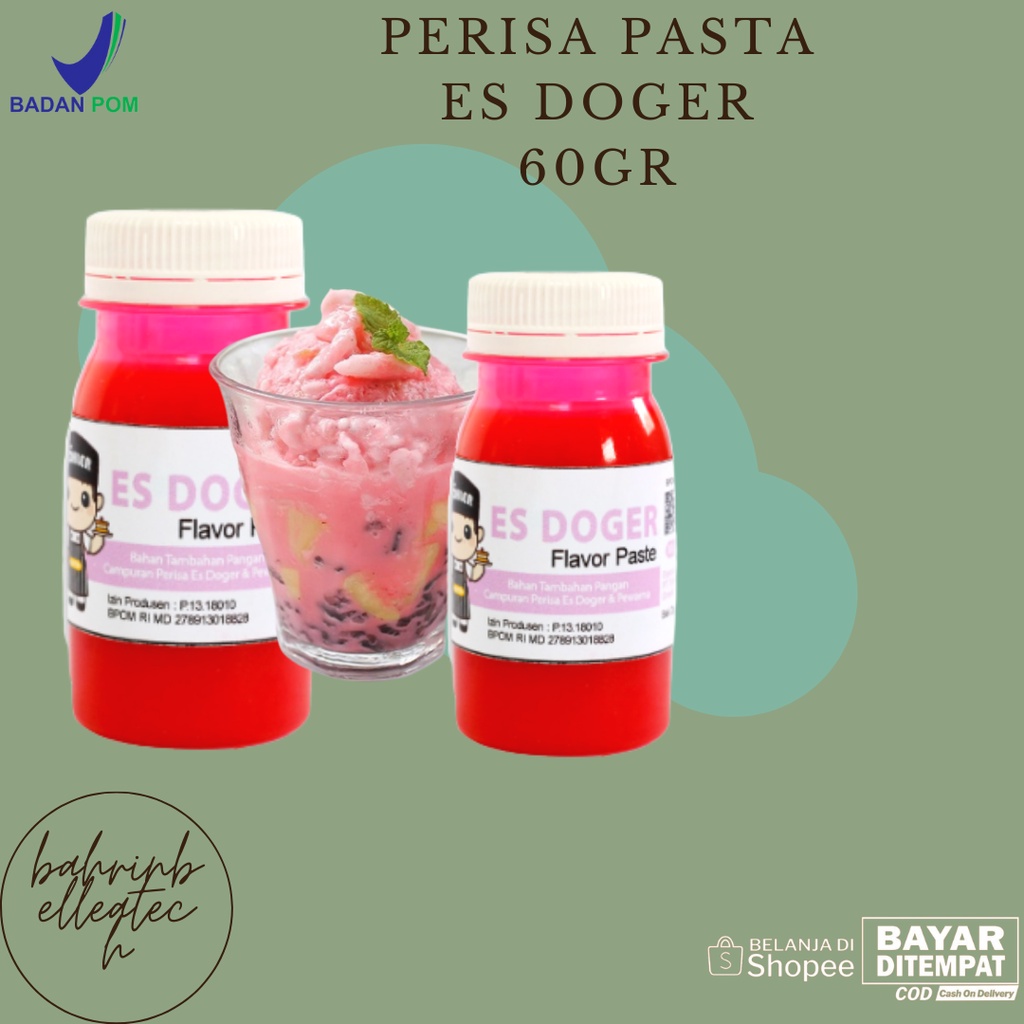

⚡Cuci gudang⭐ PERISA PASTA ES DOGER COCOK UNTUK MINUMAN / PERISA PASTA COCOK UNTUK TAMBAHAN BAHAN KUE / PERISA PASTA PEWARNA ES DOGER 60gr COCOK UNTUK MINUMAN BUKA PUASA DIJAMIN HALAL DAN BPOM
