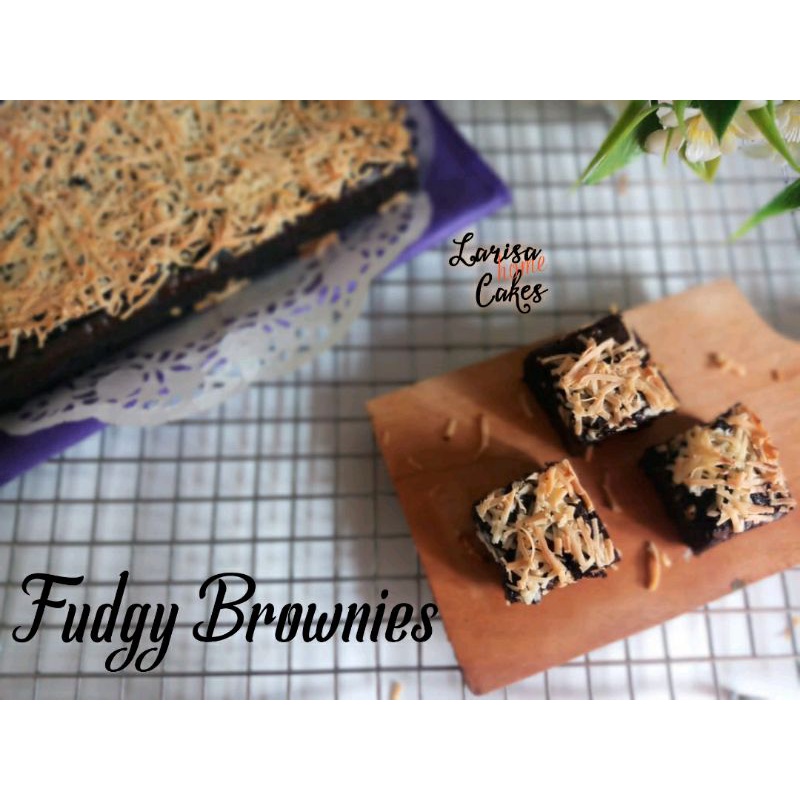 

Brownies panggang/Fudgy brownies/Bronis lumer/Bronis enak