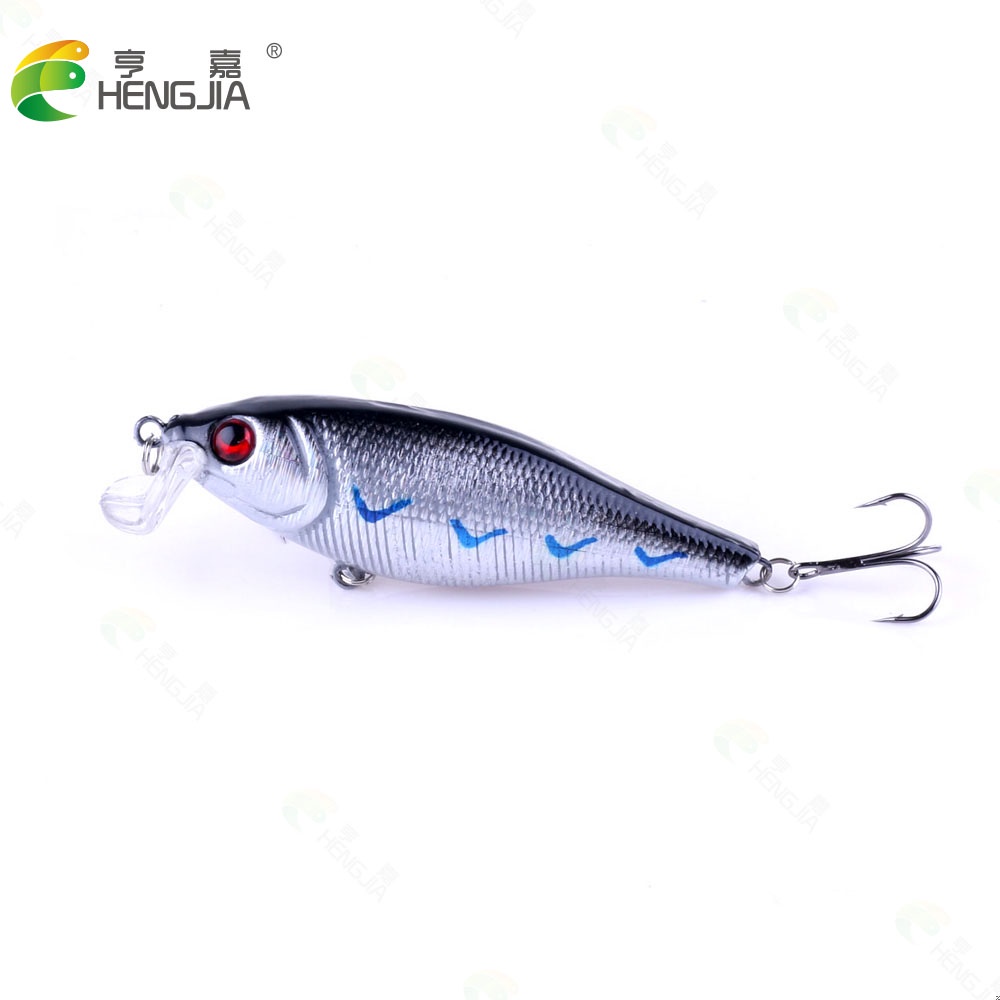 Hengjia 2PCS Umpan pancing crankbait Bentuk Ikan Kecil 9.5cm / 14.6g