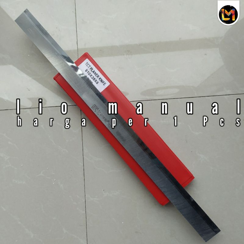 Pisau planer 610 x 38 x 6 Mm Kadur Tct Double planer Knife 61 cm