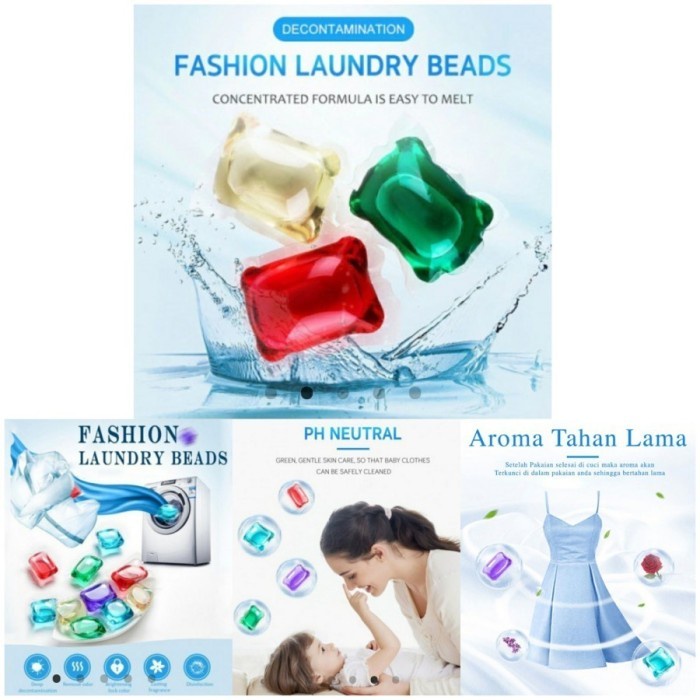 BAROKAH 1 pcs Gel Laundry Detergent Ball / Sabun mesin cuci baju antiseptik LAUNDRY MAGIC