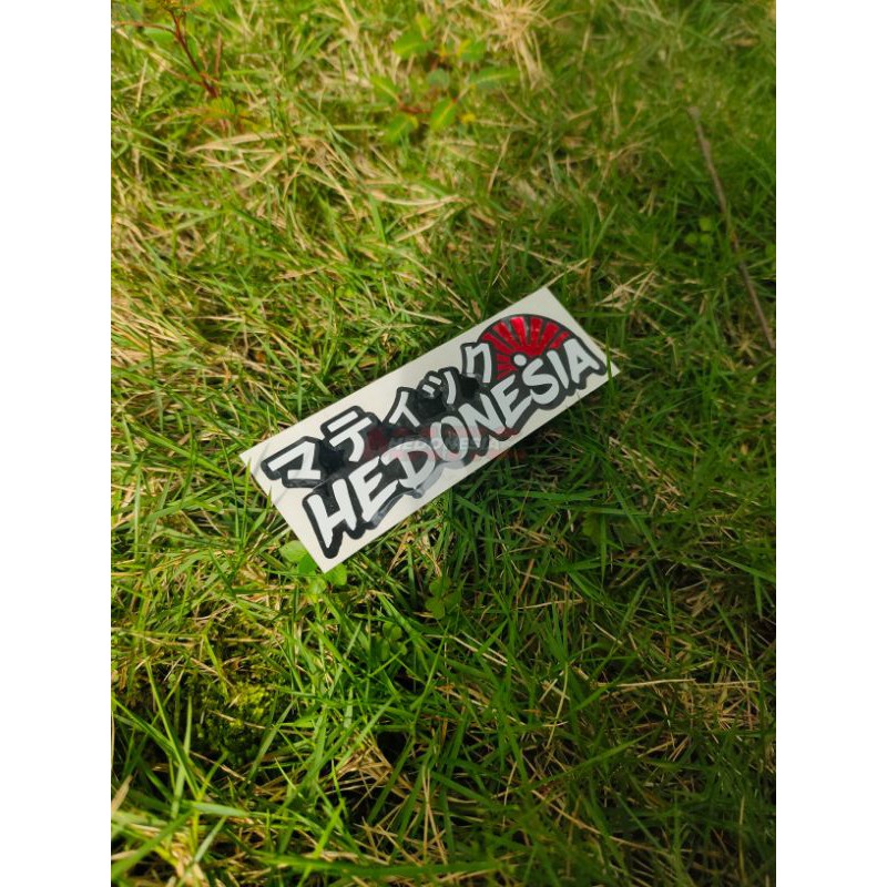 

[STICKER]マティック.HEDONESIA V.2 jepang (hitam+putih+merah)