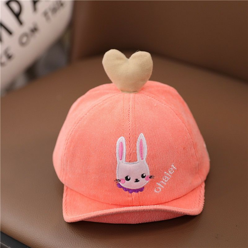 topi anak bayi lucu | animals baseball hat | topi baseball karakter binatang-Kelinci peach