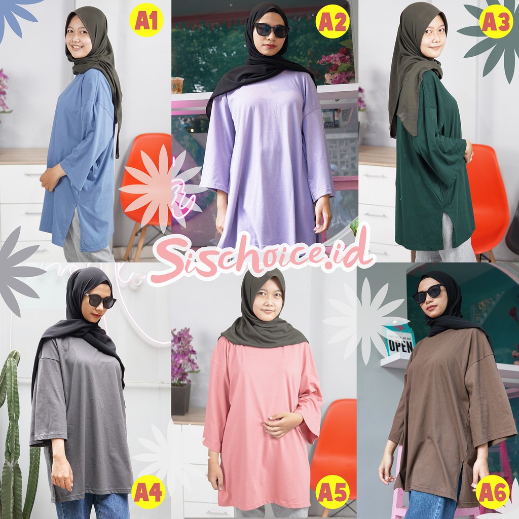KAOS OVERSIZE WANITA POLOS / BASIC OVERSIZE TOP POLOS / TSHIRT OVERSIZE WANITA / KAOS WANITA BIG SIZ