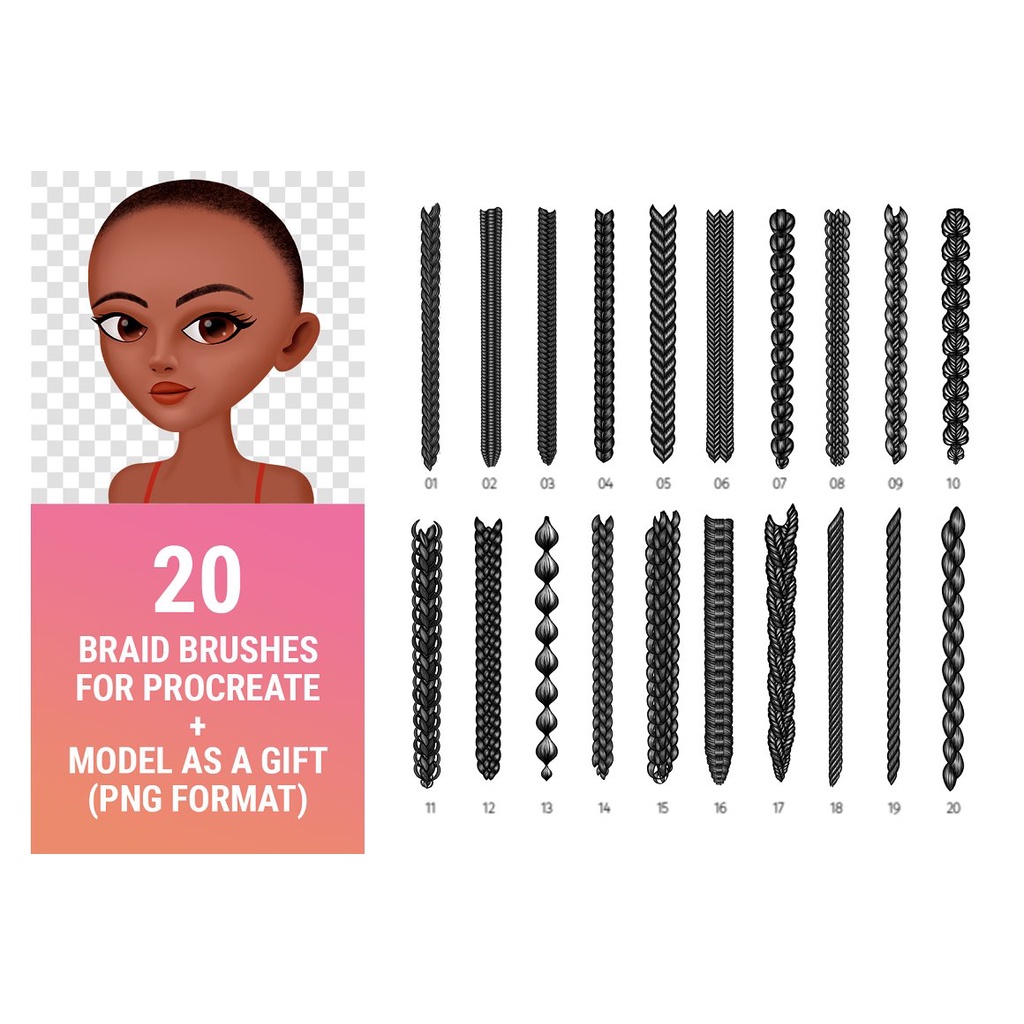 Procreate Brush - Braid Brushes for Procreate