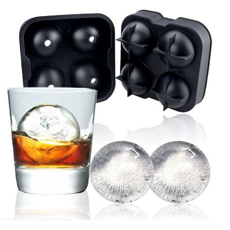 [Toserba_Emak] -  TEENRA Cetakan Es Batu Ice Ball Maker Silicone - TW-159 - Black