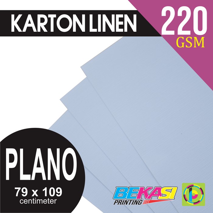 

Unik Kertas Karton Linen Putih Ukuran Plano 79x109 cm Limited