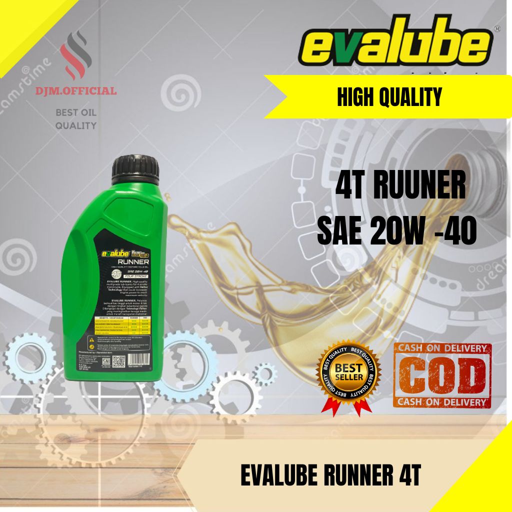 OLI OIL MESIN EVALUBE RUNNER 4T 20W-40 800ML ORIGINAL