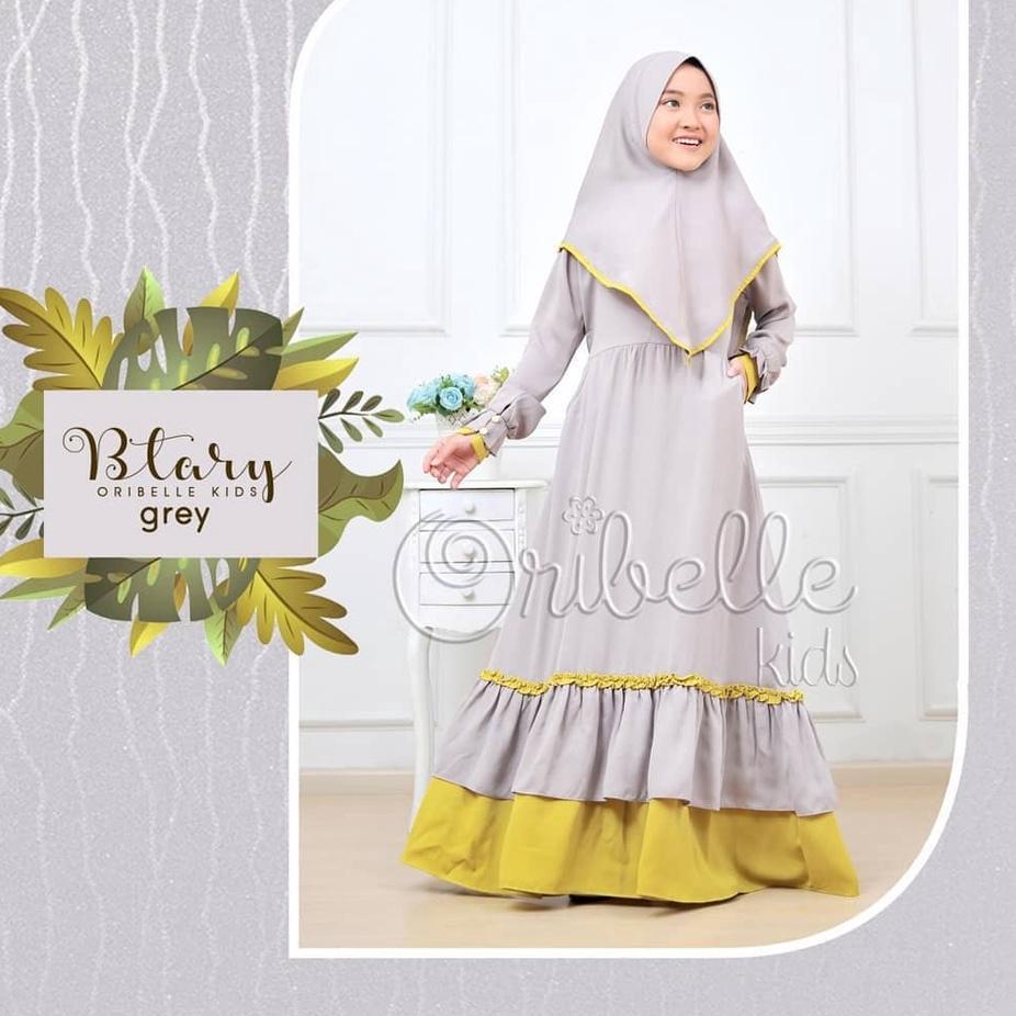 Gamis Syar'i Anak | Baju Muslim Anak perempuan TERBARU Umur 10-12 Tahun ✔
