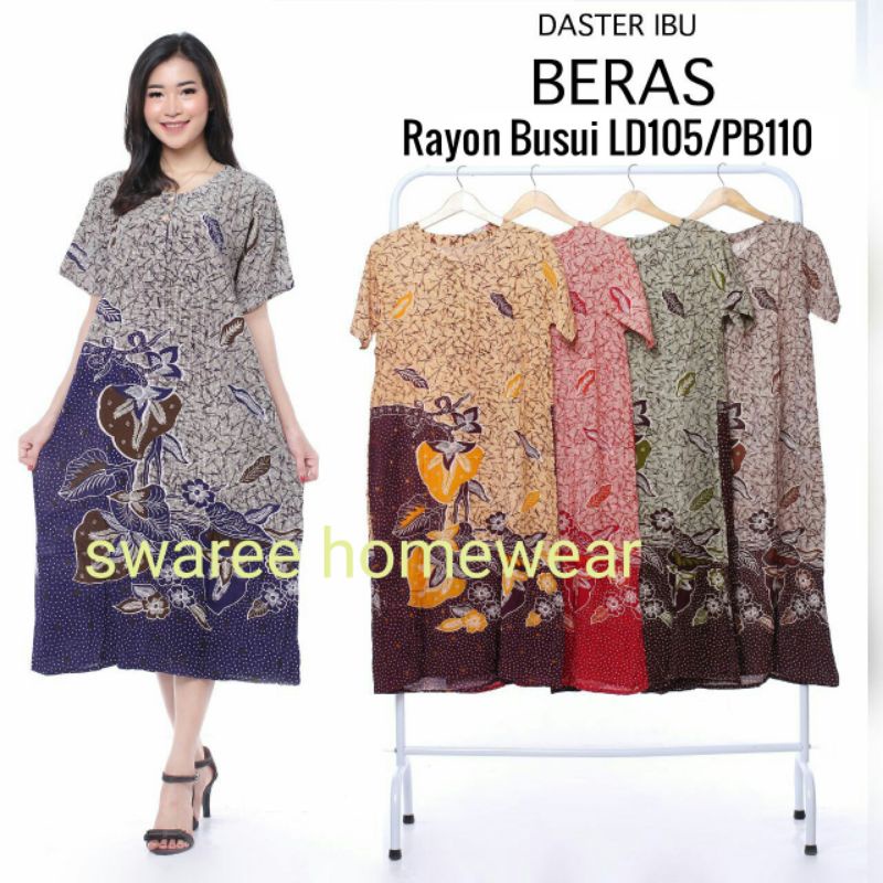 Daster Busui Baju Wanita Batik Pekalongan Baju Daster Kekinian Lengan Pendek