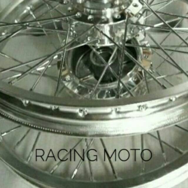 VELG JARI-JARI TROMOL RING 17X185-215 SEPAKET KOMPLIT MOTOR VIXION NVL -RX KING PLUS RAKIT VELG