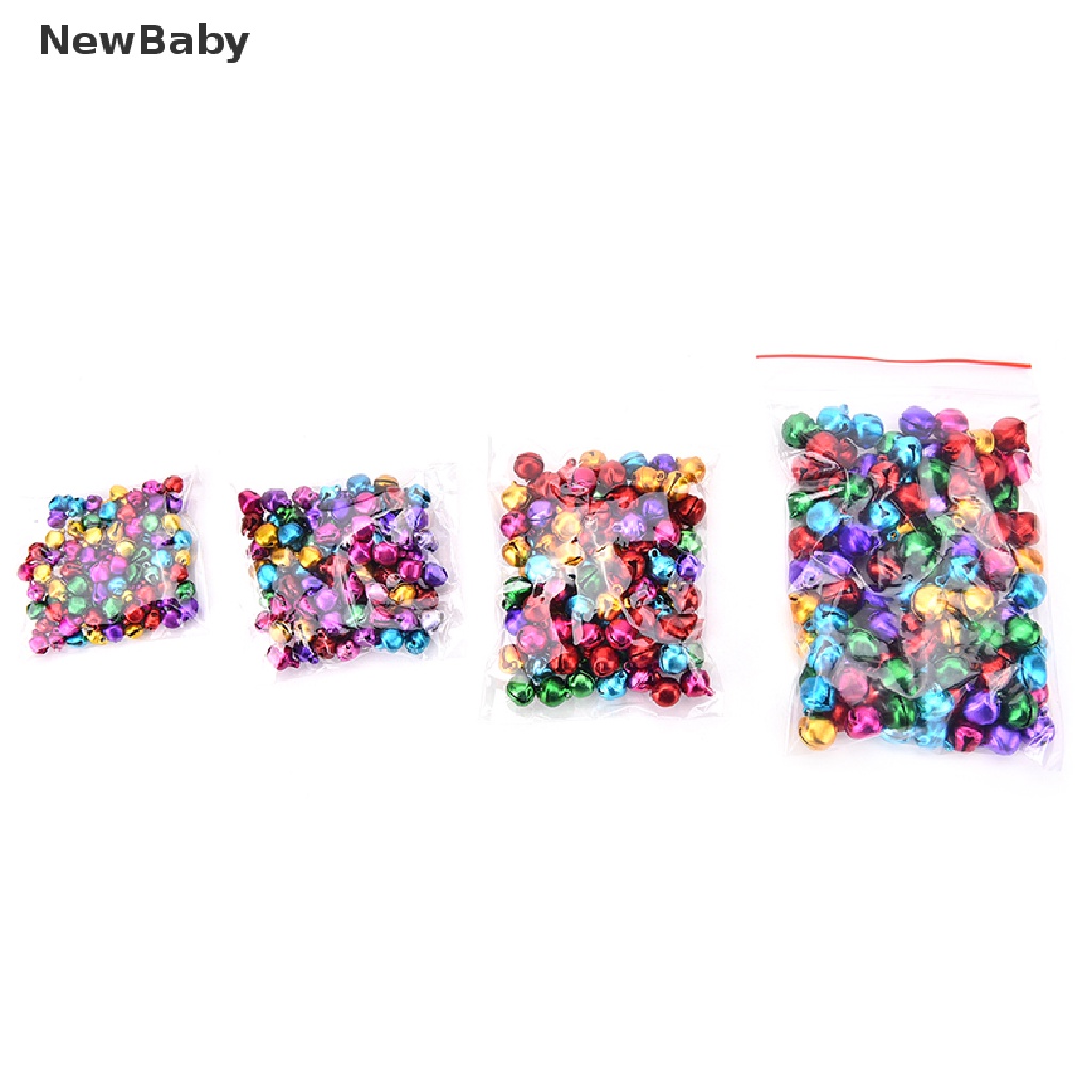 100pcs / Set Lonceng Kecil Warna-Warni Untuk Dekorasi Liontin Kerajinan DIY