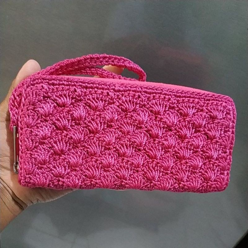 Dompet Panjang Rajut Nilon Rit 2