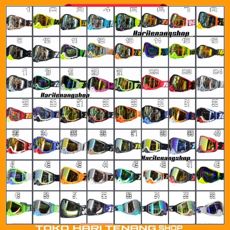 KACAMATA GOOGLE 100 % MOTOR CROSS KACAMATA MOTOR CROSS