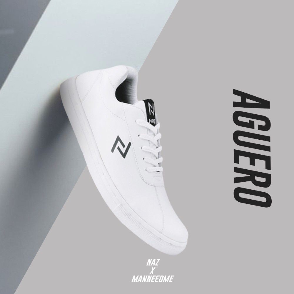 AGUERO |ManNeedMe x NAZ| Sepatu Sneakers Pria Casual Sneaker Cowok Kasual Sol Dijahit ORIGINAL