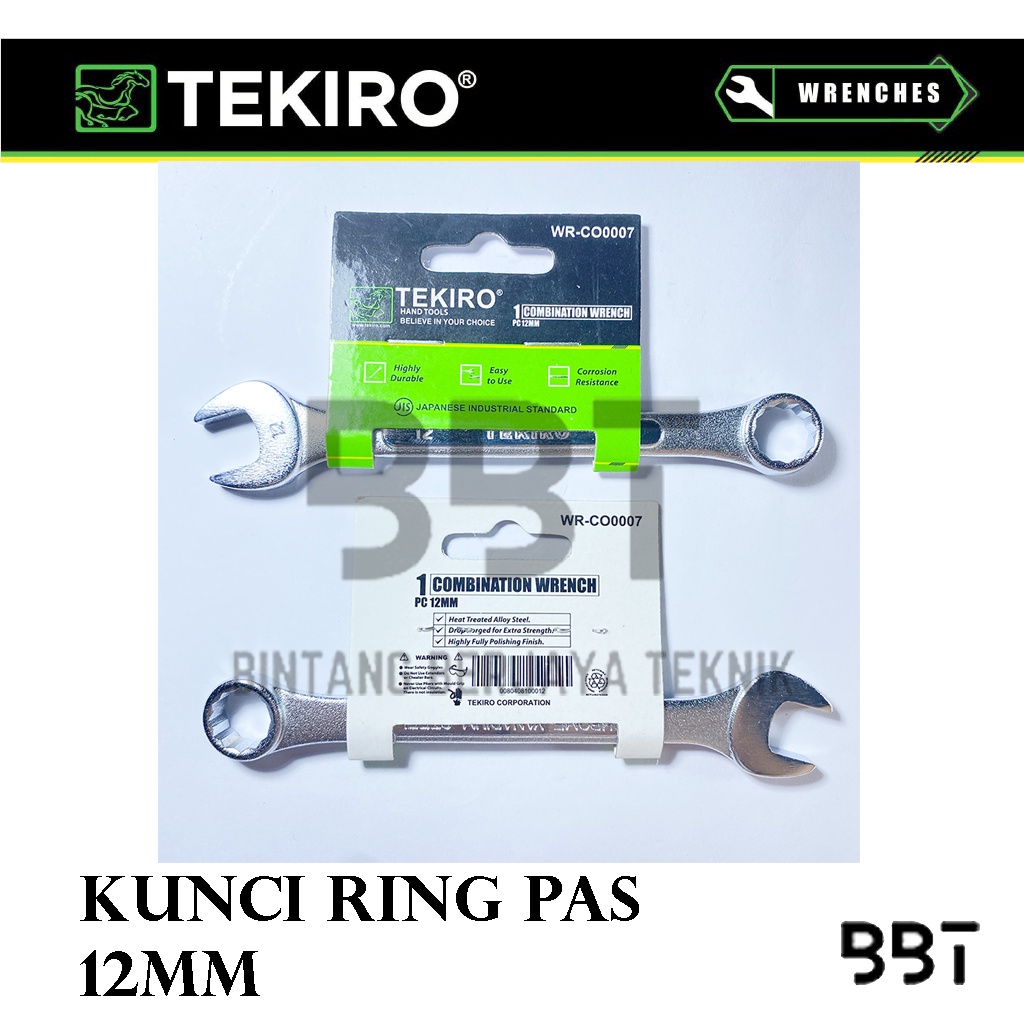 Tekiro Kunci Ring Pas 12 mm / Kunci Pas Ring 12mm