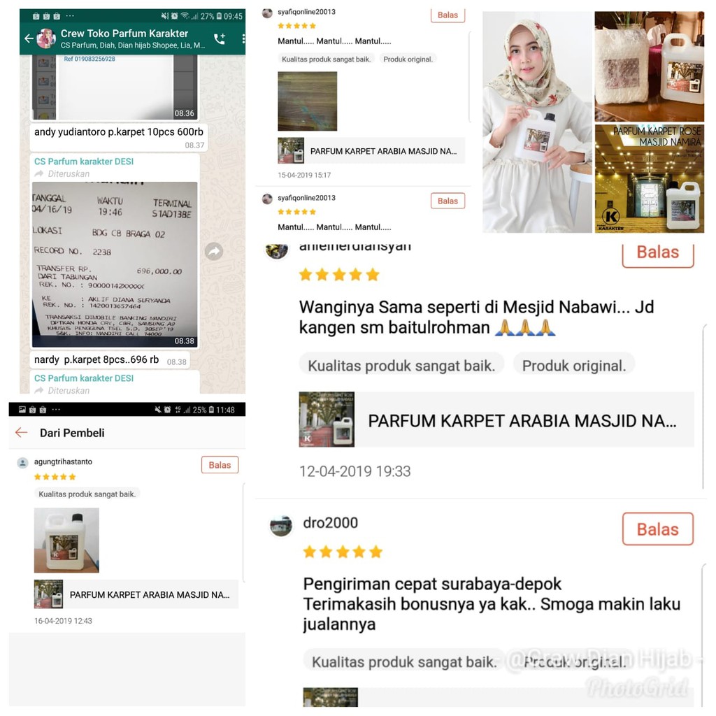 Bisa Cod | Parfum Karpet Aroma Aladin | Wangi Segar &amp; Tahan Lama | Kemasan Refil 1 Liter