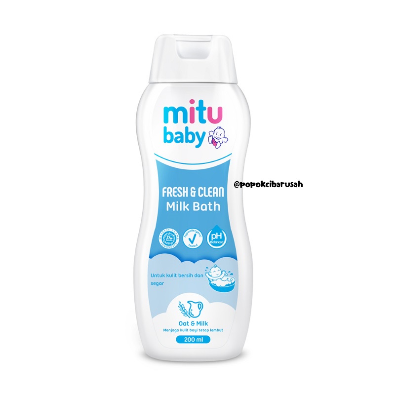 Mitu Baby Milk Bath 200ml/popokcibarusah