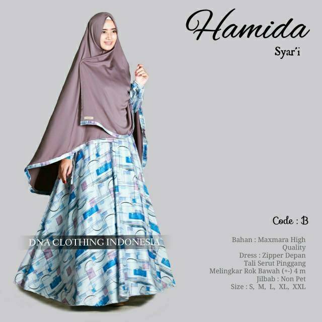 HAMIDA SYARI ORI BRANDED DNA CLOTHING INDONESIA GAMIS MAXMARA PREMIUM TERLARIS